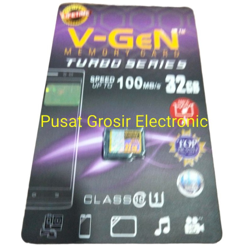 MEMORY MICRO SD  VGEN CLASS 10 32GB TURBO  ORIGINAL