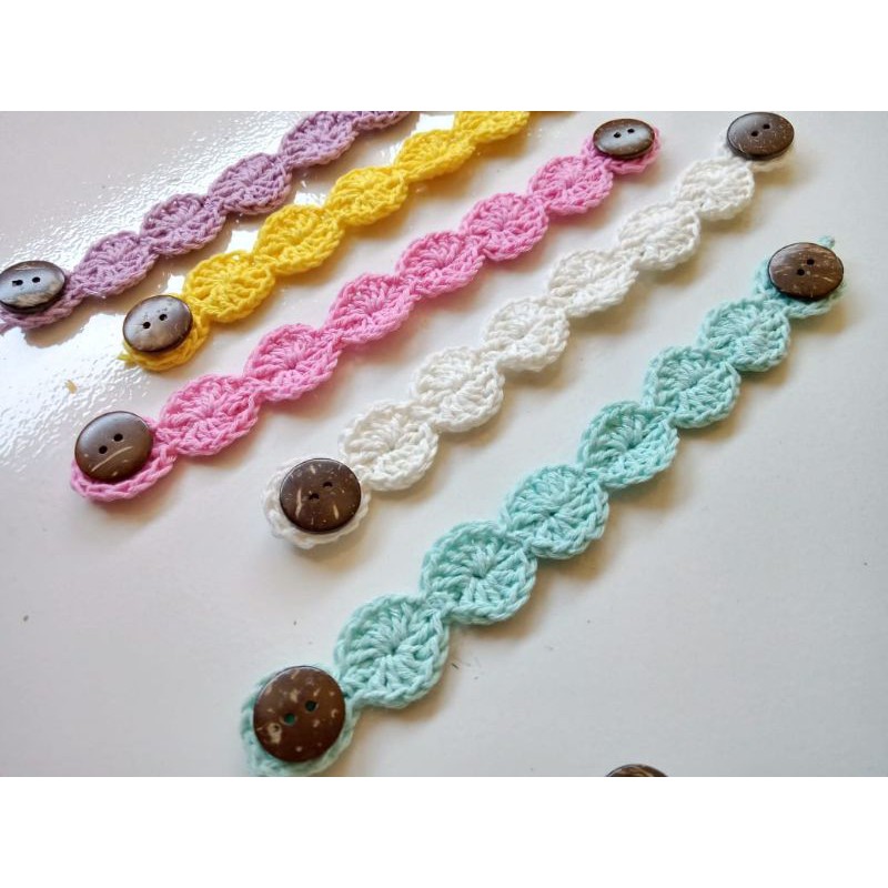 souvenir Connector Masker Rajut Bulat FREE PLASTIK KEMASAN