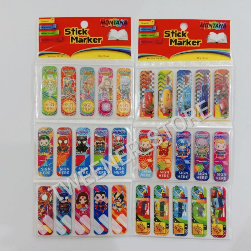

Pembatas Buku Plastik | Stick Notes Plastik Hologram Montana 211-H