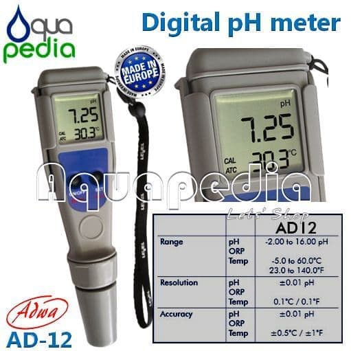 Jual Hobby Adwa AD12 Alat Pengukur Digital pH Meter AD 12 Shopee