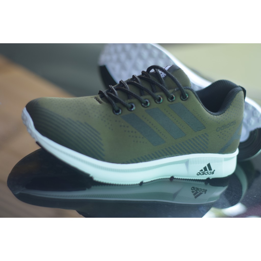 Sepatu Adidas Pria Army. Sepatu Lari Adidas. Sepatu Ket Pria Adidas