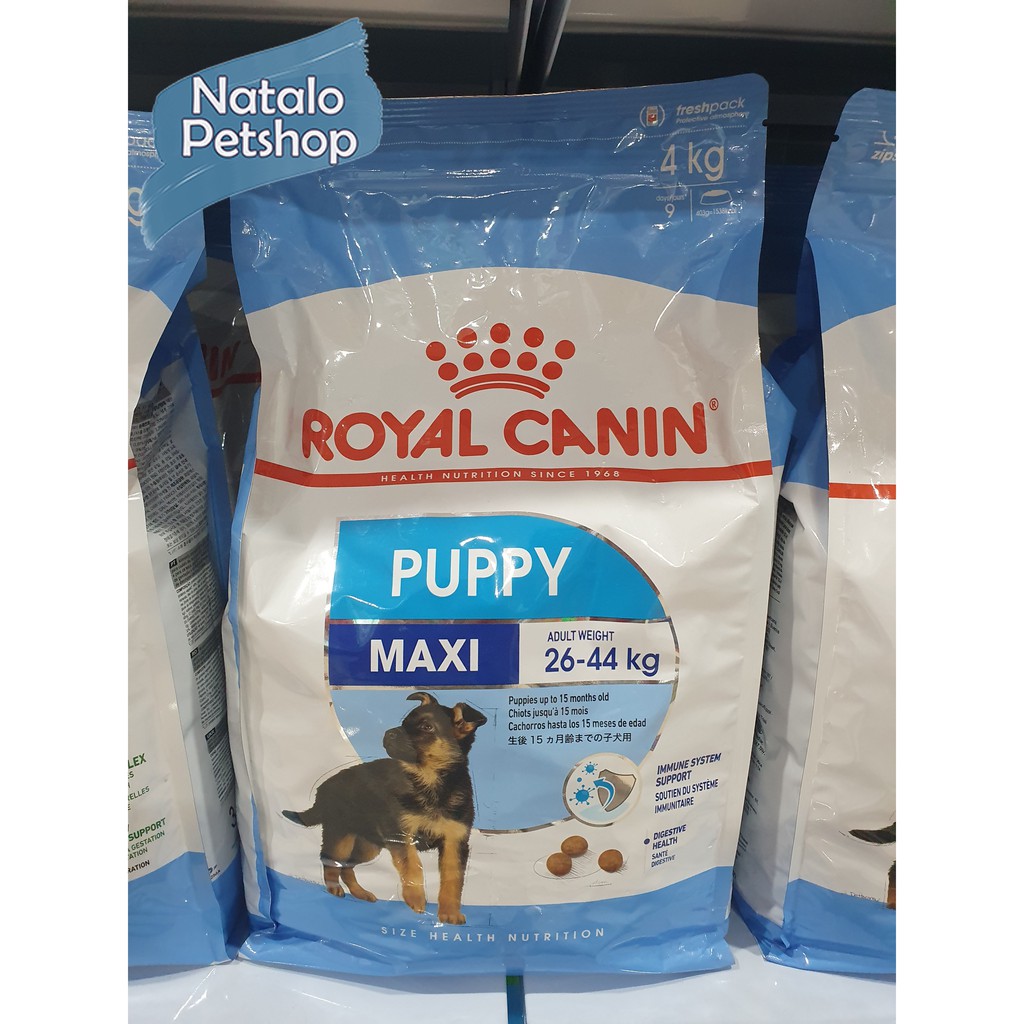 Royal Canin Maxi Puppy Dog Food 4KG/Junior Makanan Kering Anak Anjing Besar