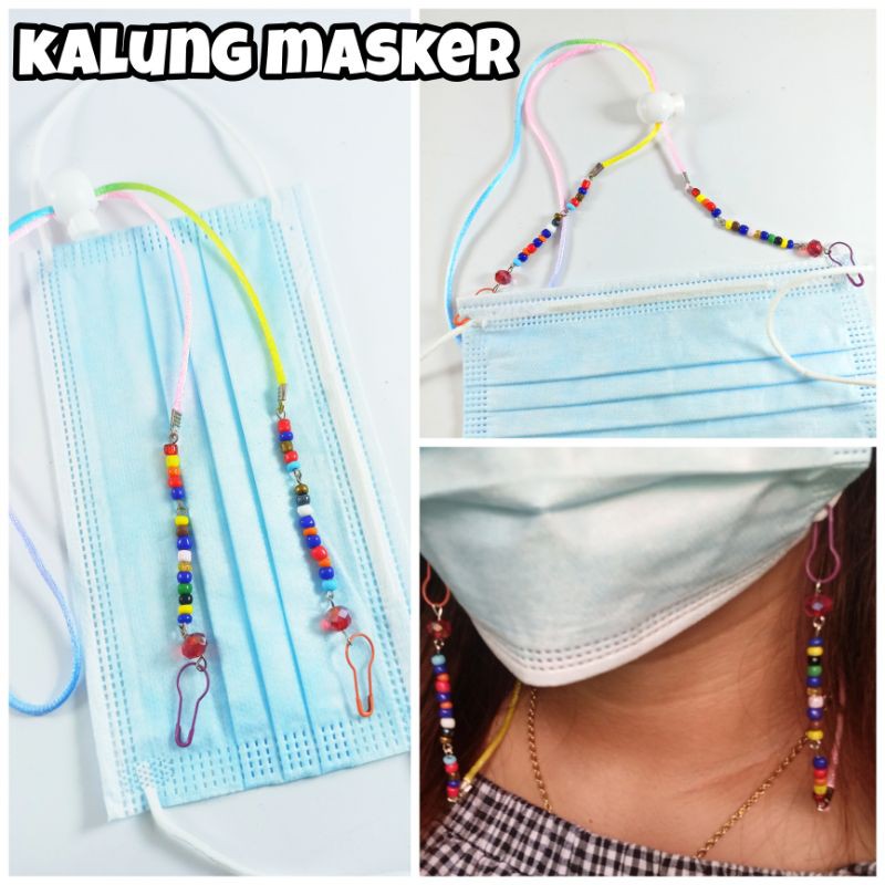 STRAP MASKER JUNTAI PASIR - Rantai Tali Kalung Masker Gaya KOREA - Strap Mask Chain TOKOPELANGINICER