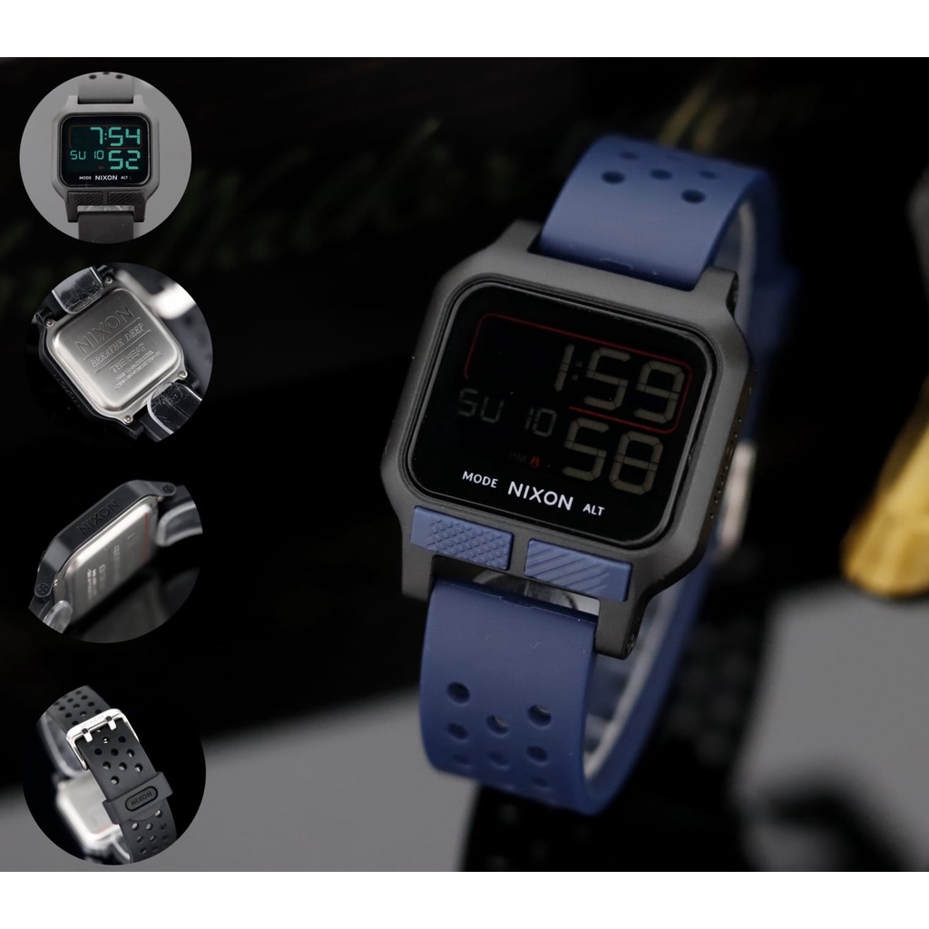 FORTUNAWATCH - NEW ARRIVAL - Jam tangan Digital pria NIXON Breathe deep strap rubber lembut PREMIUM