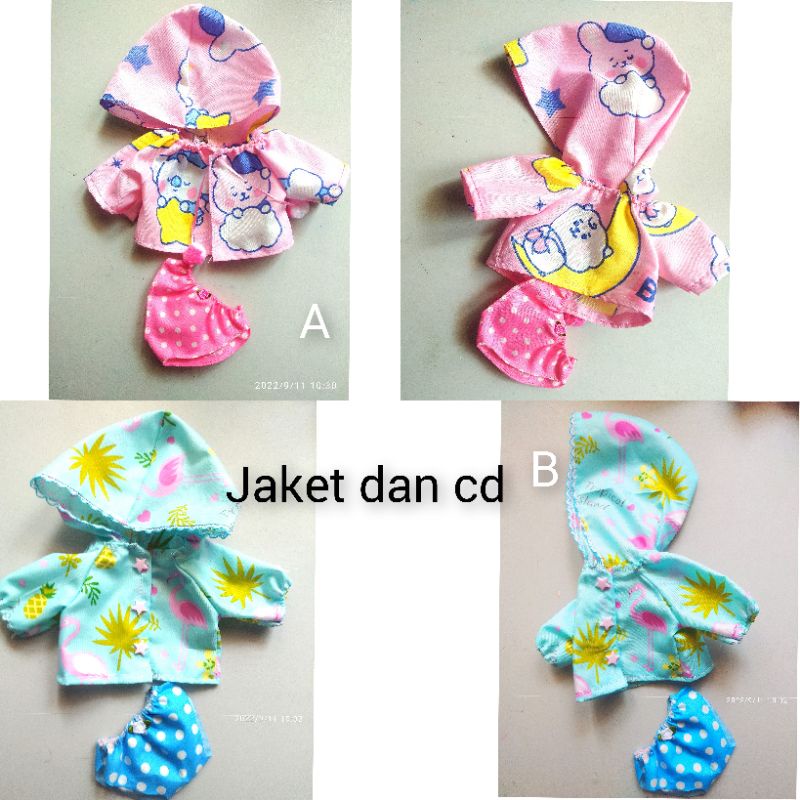 obral baju jaket boneka baby doll size m