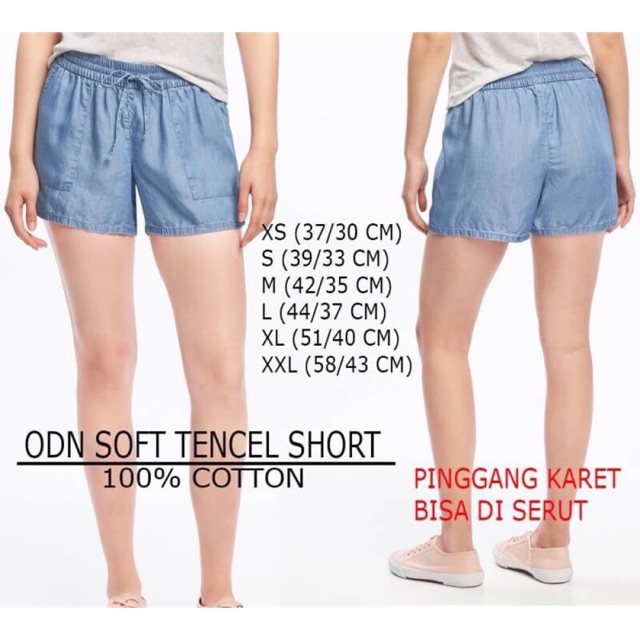 Celana pendek wanita kasual branded OLD NAVY original murah