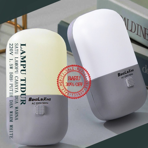 Lampu malam/lampu tidur/plug-in led/lampu sakelar dua warna/lampu samping tempat tidur/tempat lampu hemat energi