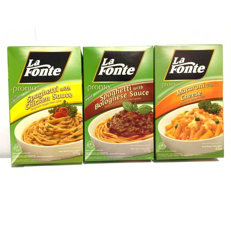 La Fonte Pronto Spaghetti/Macaroni 117 g