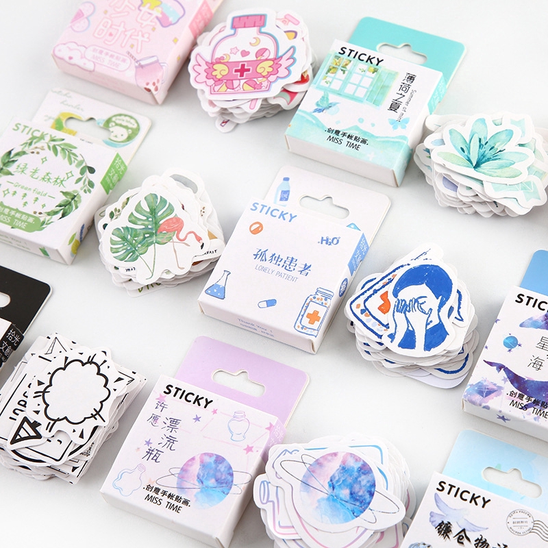 Girl Generation Series Cute Boxed Kawaii Stickers Planner Scrapbooking Stationer-3