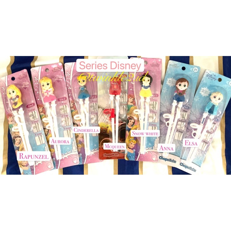 Training Chopstick Mickey Minnie  / Sumpit Anak / Sumpit Frozen Elsa Anna / Sumpit Latih Anak