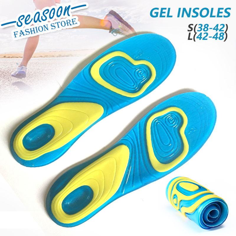 Insole Bantal Sisipan Sepatu Olahraga Pria dan Wanita Untuk Terapi Orthotic Kesehatan Kaki Empuk Nyaman Dipakai Lari