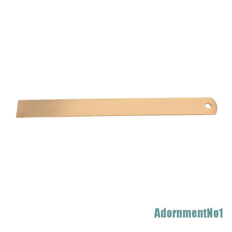 (AdornmentNo1) Penggaris Lurus 15CM Bahan Kuningan Untuk Stationery Sekolah