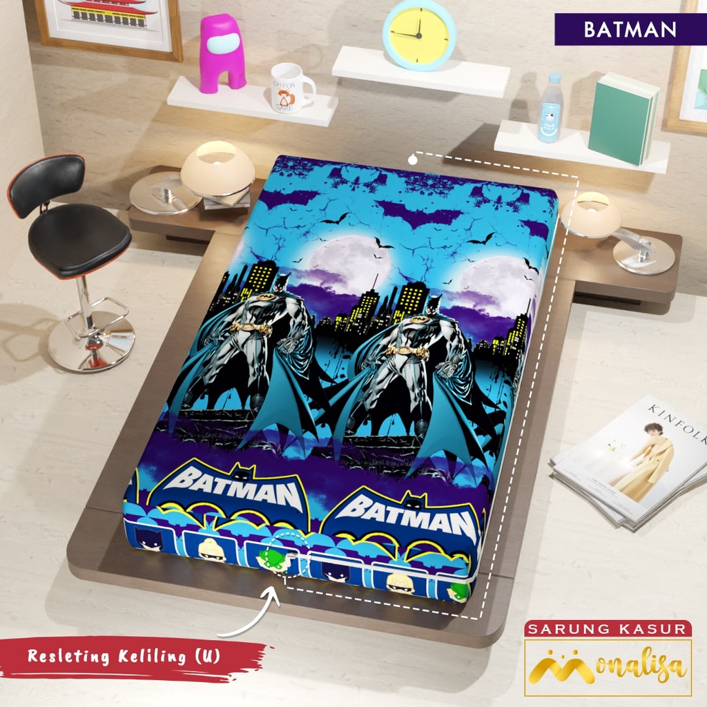 Monalisa Premium Sarung kasur Uk 90/100/120 T 15/20 - Batman