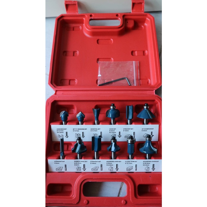 AP51 router mata profil kayu trimmer alat pertukangan rumah Jual Mata Trimmer | Router Bit Set