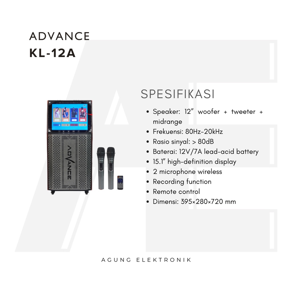 Speaker Portable Advance KL-12A