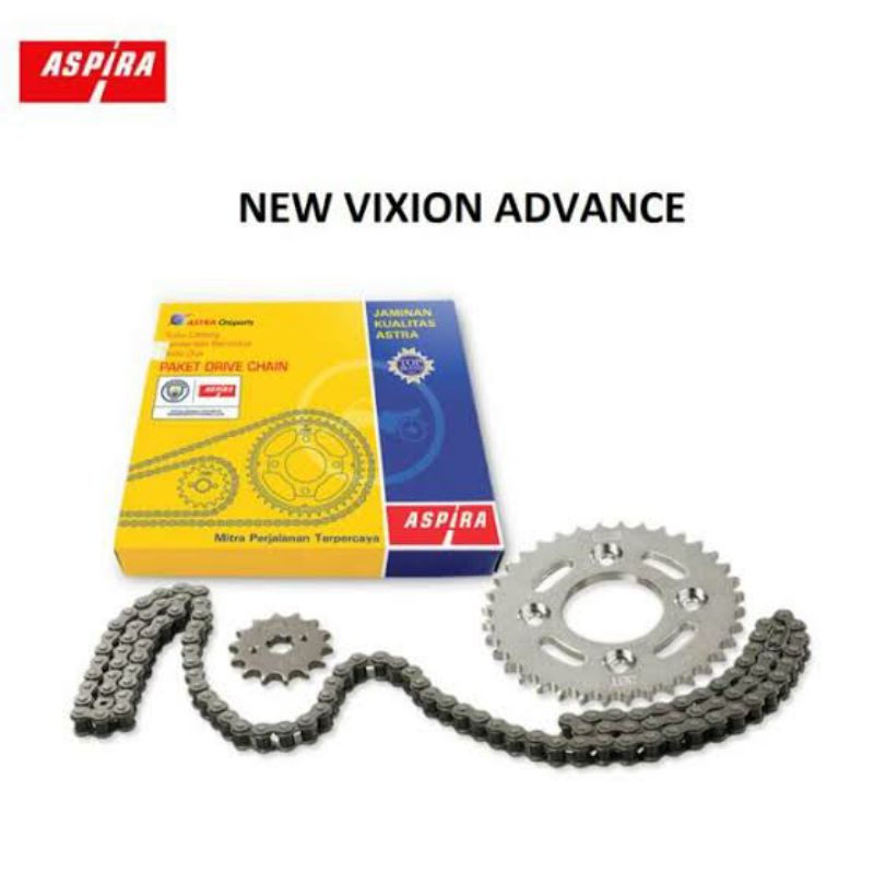 Gir Set / Gear Set - NVA New Vixion Advance Asli ASPIRA