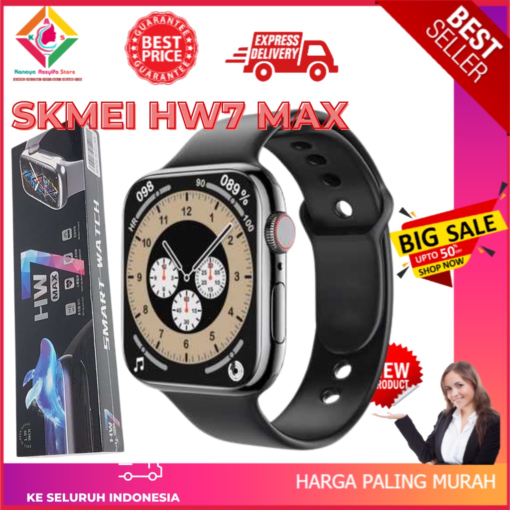 BARU SMARTWATCH HW7 MAX Sport Fitness Tracker Heart Rate Ori SKMEI