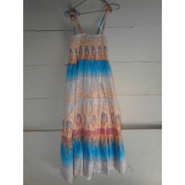 Dress /kemben /rok panjang motif batik pelangi