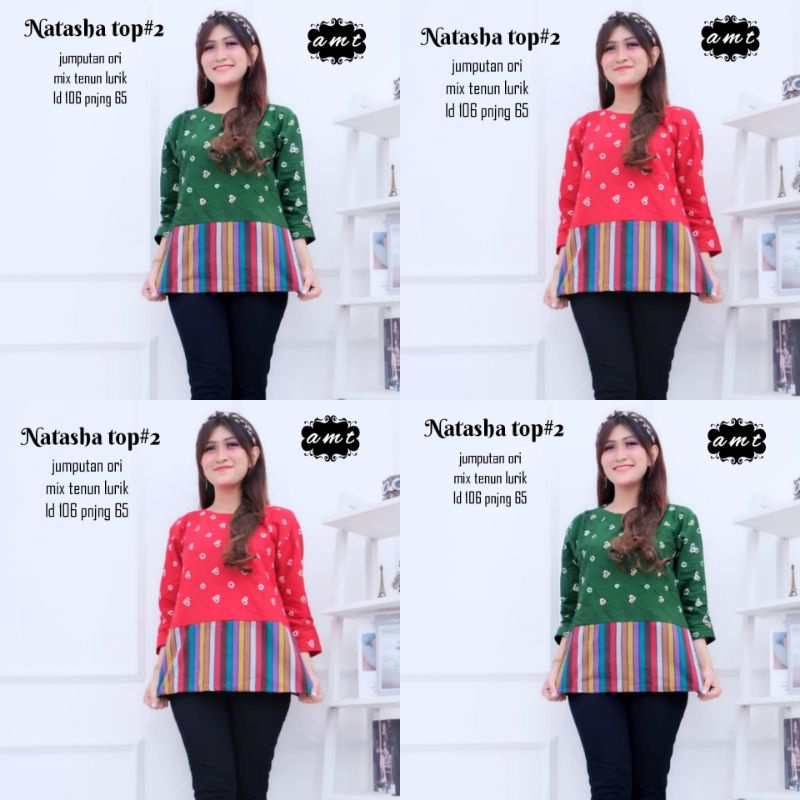 solo ATASAN BATIK WANITA MODERN BATIK CASSUAL ATASANBATIK /ATASANWANITA  TOP ATASAN JUMPUTAN ORI BY 