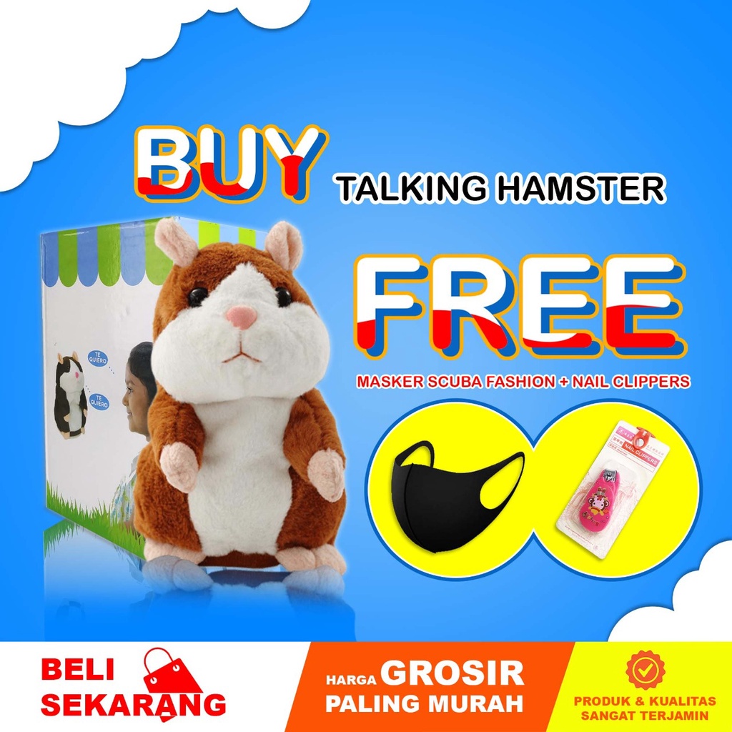 BONEKA HAMSTER BISA BICARA/TALKING HAMSTER