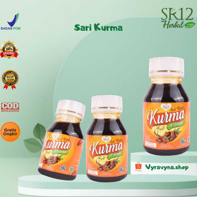 

SR12/SARI KURMA/EKSTRAK KURMA/KURMA/ BOSTER ASI/JUS KURMA/BOSTER IMUN