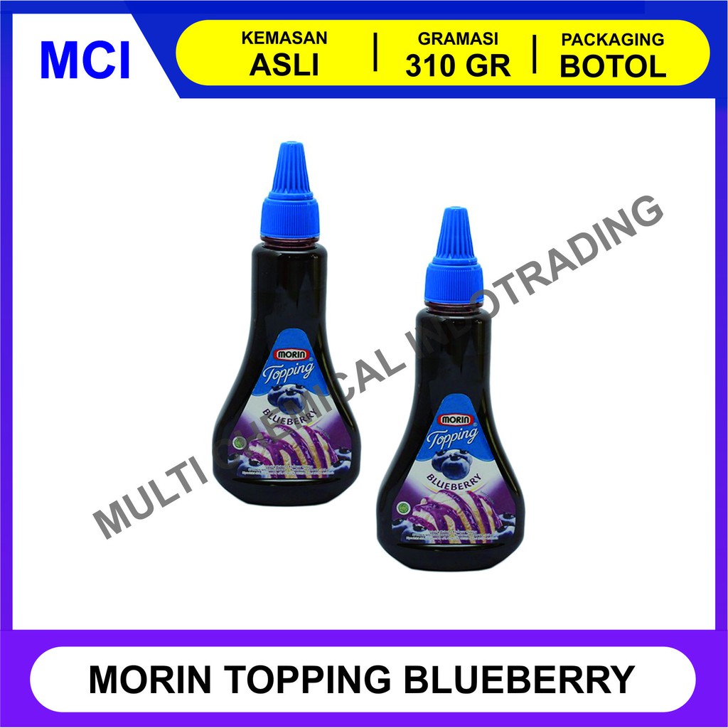 

MORIN TOPPING BLUEBERRY 310 GR / SAUS SIRUP TOPPING BLUE BERRY