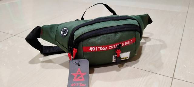 Tas pria selempang Waistbag 491zas/Tas selempang original 491zas