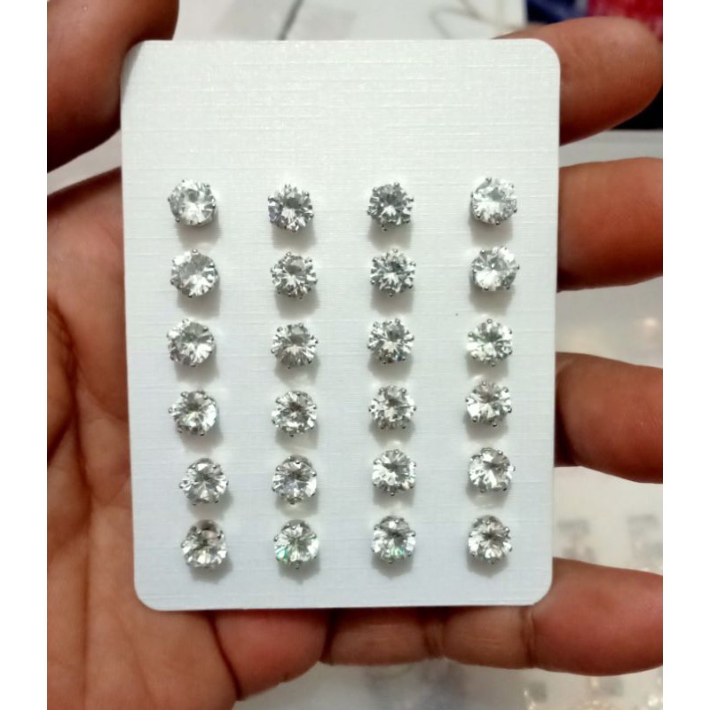 RAC23. Anting xuping wanita lapis emas putih