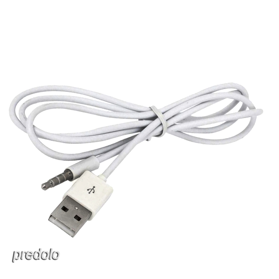 3.5mm AUX Audio Plug Jack to USB 2.0 Male Converter Cable Data Cable