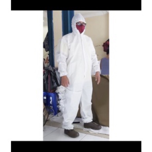 Baju APD HAZMAT SUIT SPUNDBOND MICROPOROUS