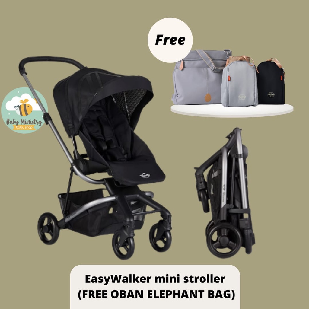 EASYWALKER MINI STROLLER FREE OBAN ELEPHANT / STROLLER ANAK