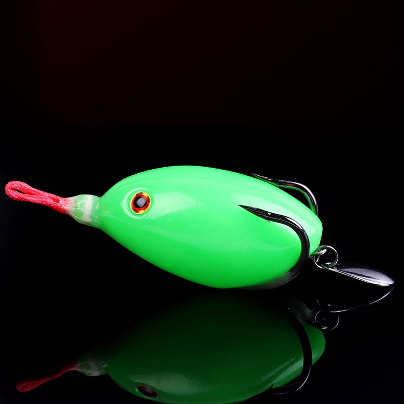 Umpan Casting  6cm/13g Soft Frog Lure Bait Bentuk Katak Ukuran Dengan Kail