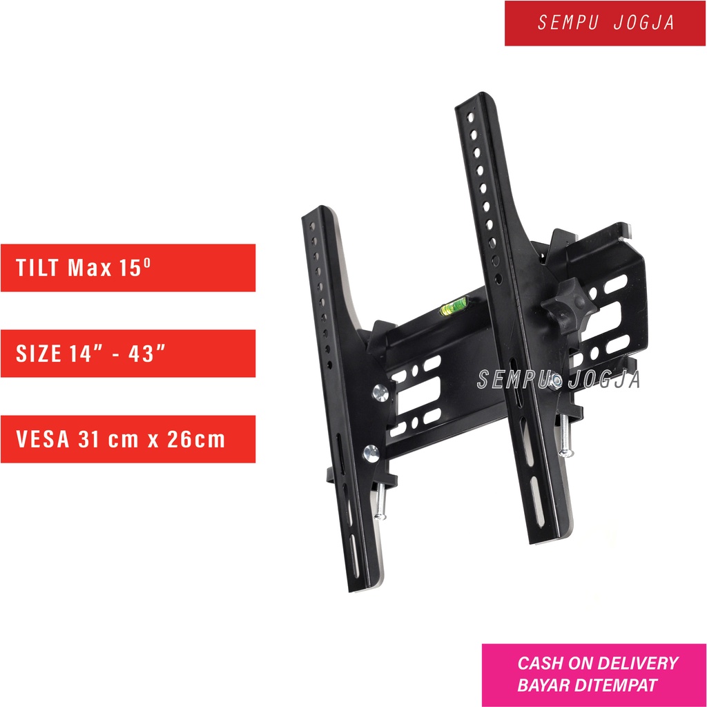 Bracket TV LED LCD 14 20 22 24 32 39 40 43 inch / Braket TV / Breket TV