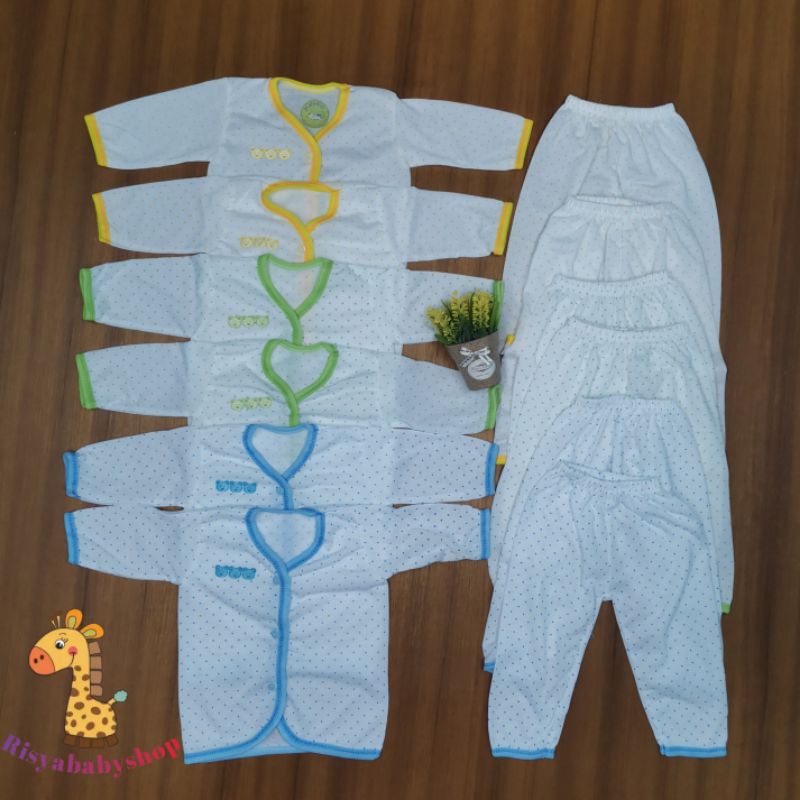 Setengah lusin (6 setelan) Baju bayi lengan pendek /Grosir baju bayi murah / baju bayi newborn