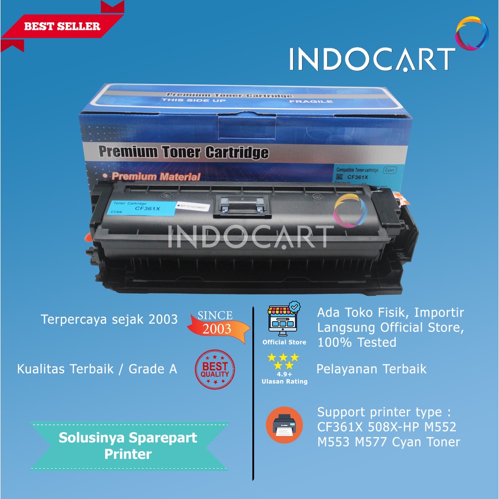Toner Cartridge Compatible CF360X CF361X CF362X CF363X 508X-HP M552