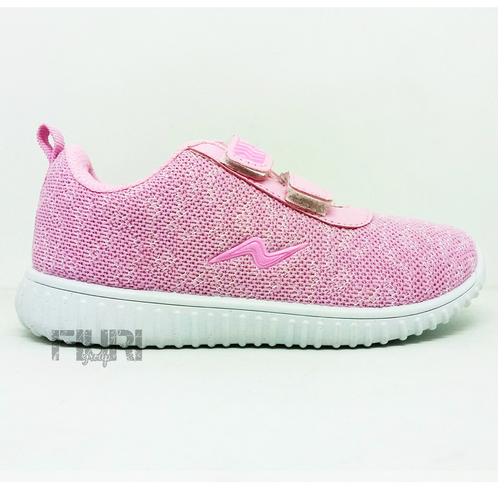 FIURI - New Era Original - KELSIE PEREKAT KIDS 27-34 Pink - Sepatu Kets Anak Perempuan - Sepatu Sneakers Anak - Sepatu Olahraga Sport Anak Balita Cewek Perekat - Sepatu Casual PEREKAT Anak Kecil - Sepatu Sekolah Hitam Anak Perempuan PAUD TK SD Murah