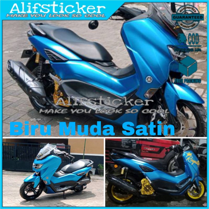 Stiker Skotlet Biru Muda Satin Skotlet Biru Doff Sekotlet Motor Stiker Motor Satin Doff Sekotlet Mot