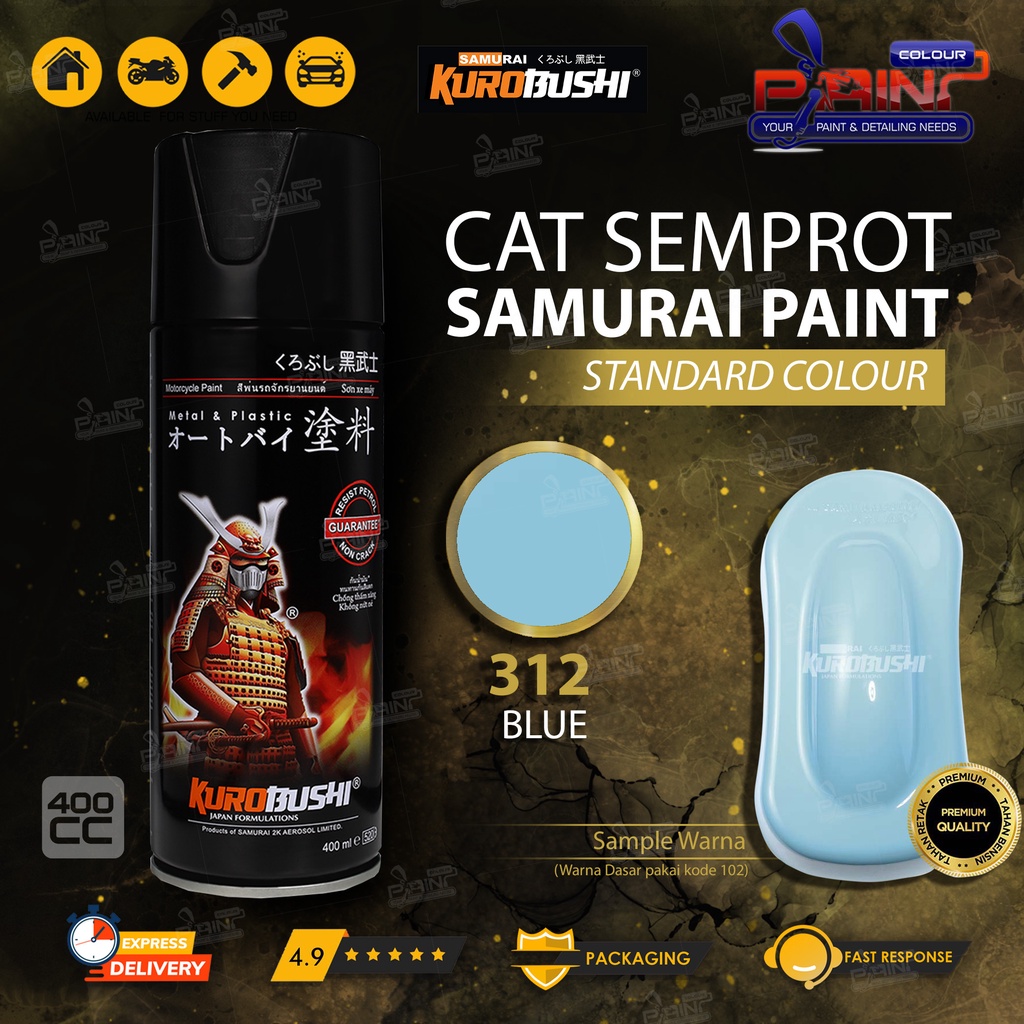 Samurai Paint 312 Blue Cat Semprot/Pylox Helm/Motor/Gundam