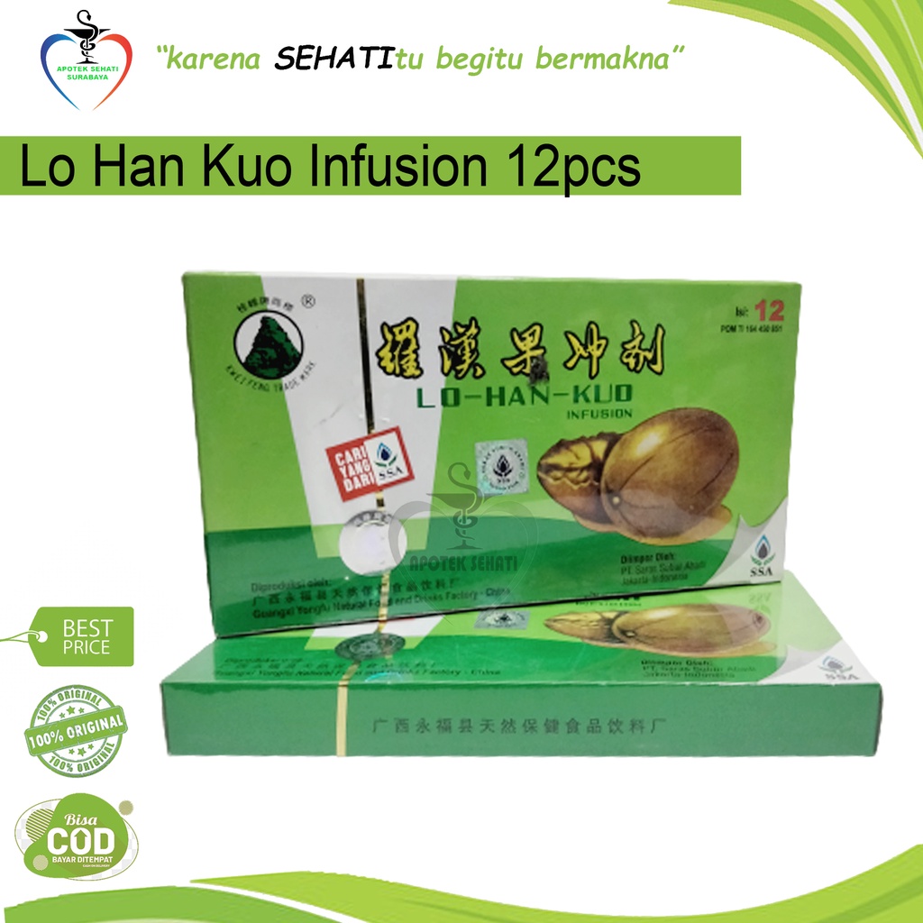 Lohankuo Lo Han Kuo Infusion Pereda Panas Dalam Obat Herbal Radang Sariawan