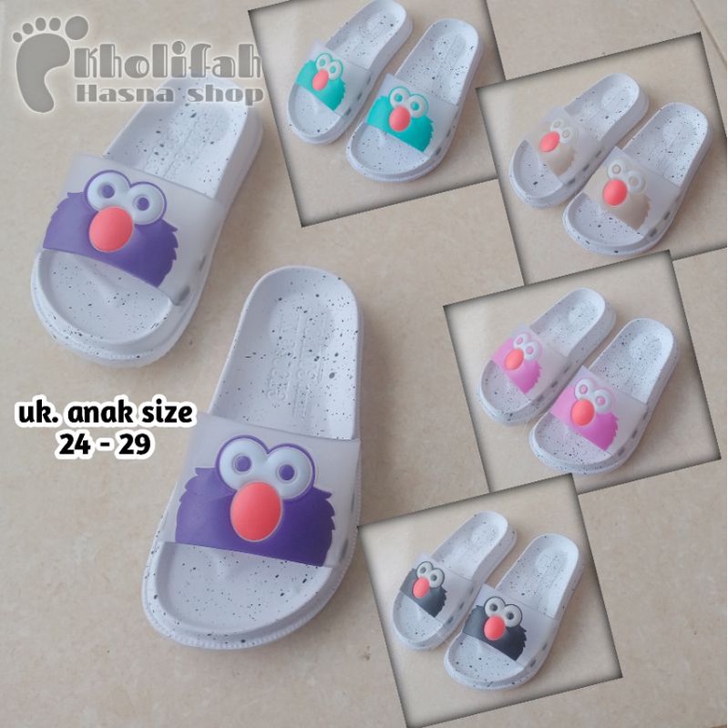 Sandal anak perempuan kokop elmo lucu murah awet DULUK 307D-1 24-29