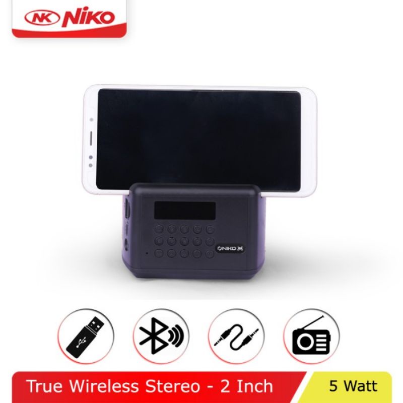 Niko JSAQ Bluetooth USB TF Card Mini True Wireless Stereo Speaker