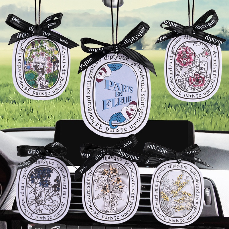 diptyque pengharum pewangi parfum mobil air freshener car perfume kertas