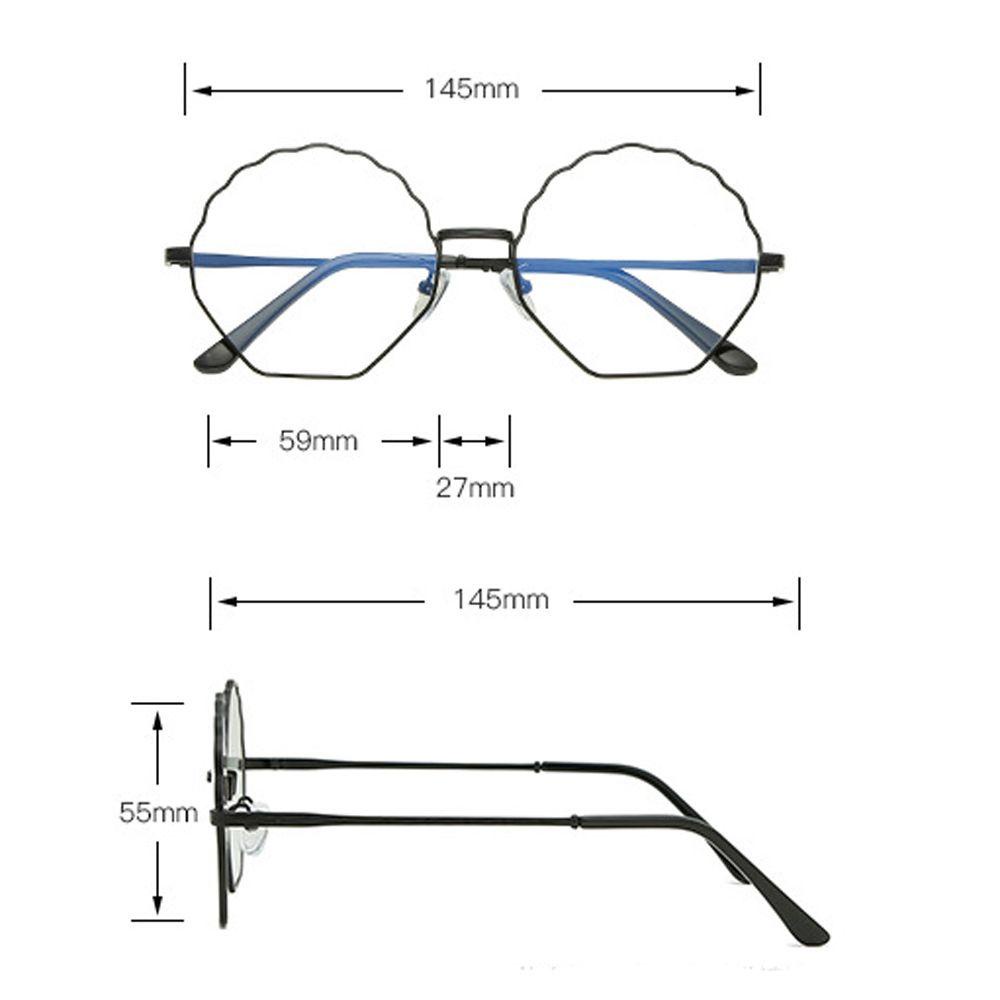 Mxbeauty Kacamata Anti Blue Light Klasik Vintage Fashion Metal Frame Flowers Shaped Frame Kacamata Komputer Anti Radiasi