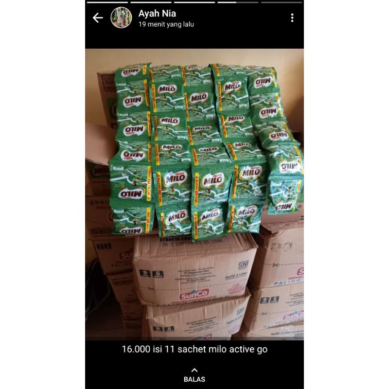 

Susu Milo sachet