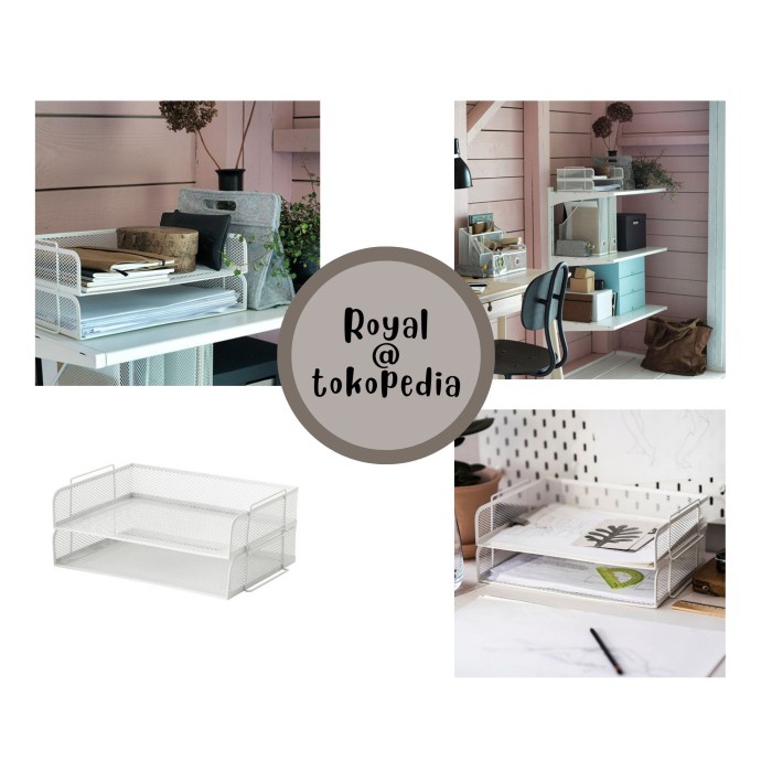 

READY IKDronjons Tempat Penyimpanan Surat File Kertas White Letter Tray BERMUTU