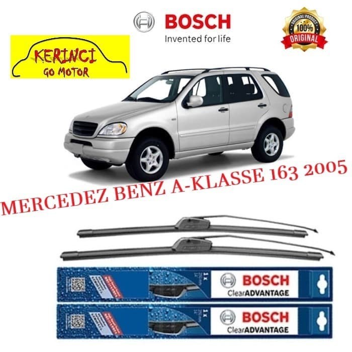 WIPER BOSCH CLEAR ADVANTAGE MERCEDEZ BENZ A-KLASSE 163 2005 22&quot; &amp; 21&quot;