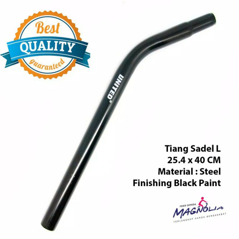 SEATPOST TIANG SADEL BENGKOK L 25.4 SEPEDA MINIO UNITED