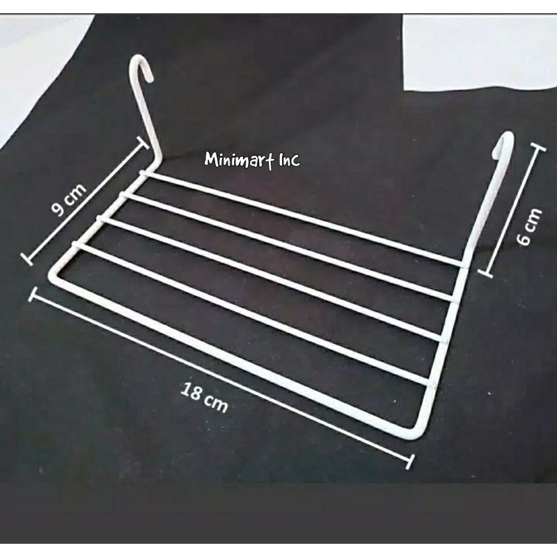 Rak Gantung / Hiasan Dinding Grid Wire Mesh Warna Putih