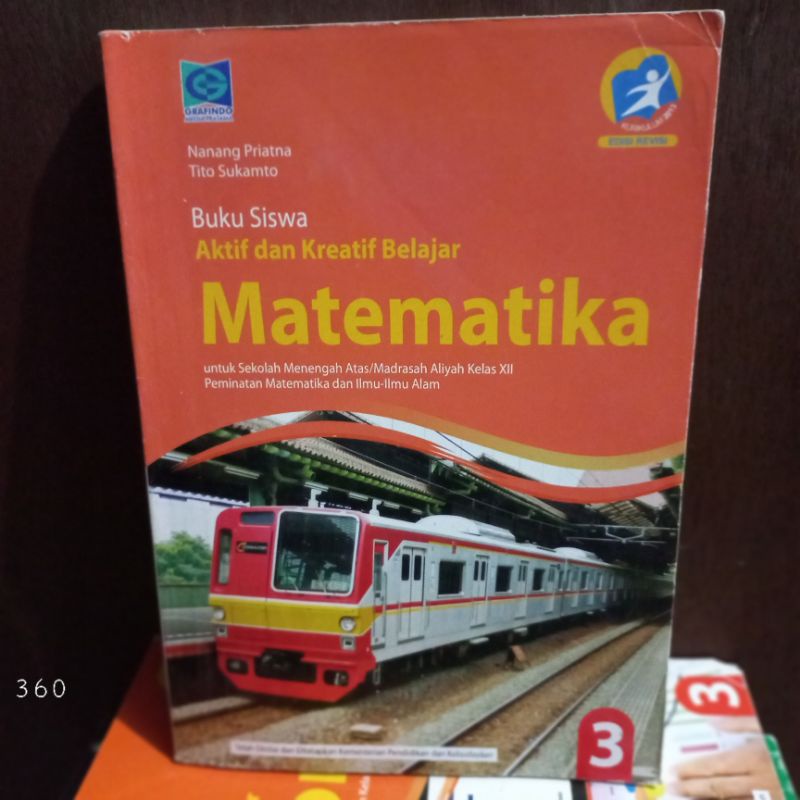 BUKU BEKAS MATEMATIKA SMA kelas 3 grafindo