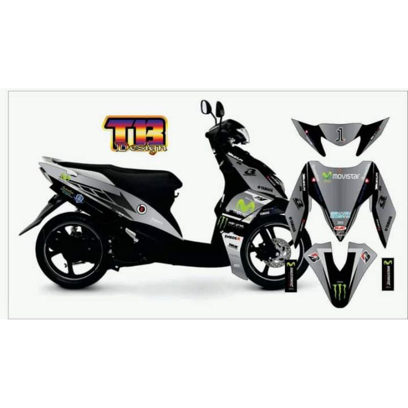 striping decal fullbody buat Mio soul gt / decal motor Mio soul gt